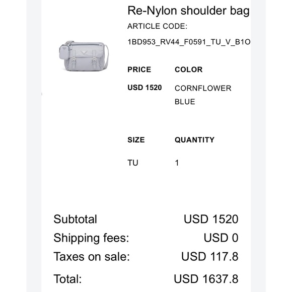 Prada: Re-Nylon Shoulder Bag - Picture 6 of 6